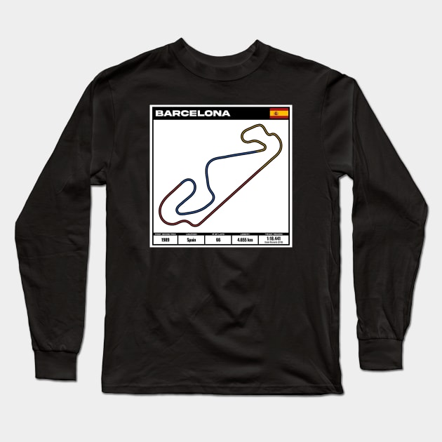 formula one circuit barcelona - formula one track - formula 1 track T-Shirt Hoodie Long Sleeve T-Shirt by digidashdigital